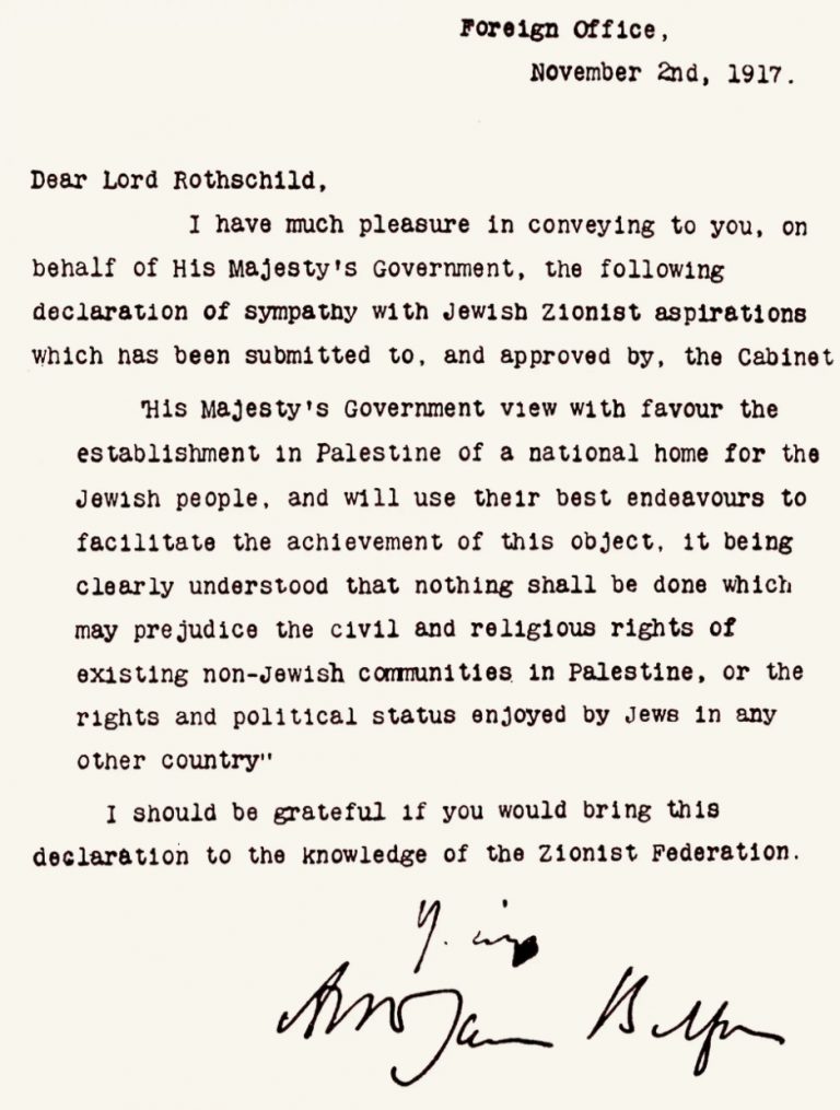 106th anniversary of the Balfour Declaration - Church of God News